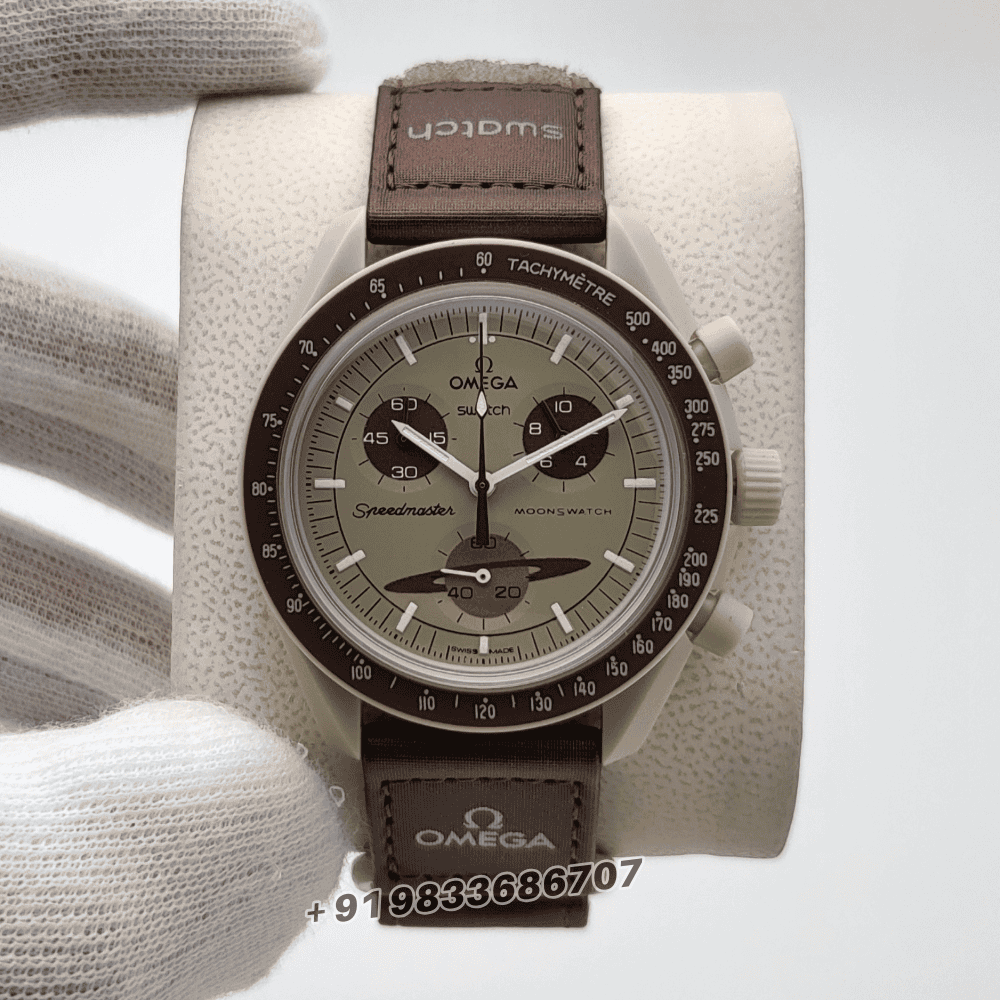 omega 1st copy Speedmaster Swatch Moonswatch Mission to Saturn Chronograph